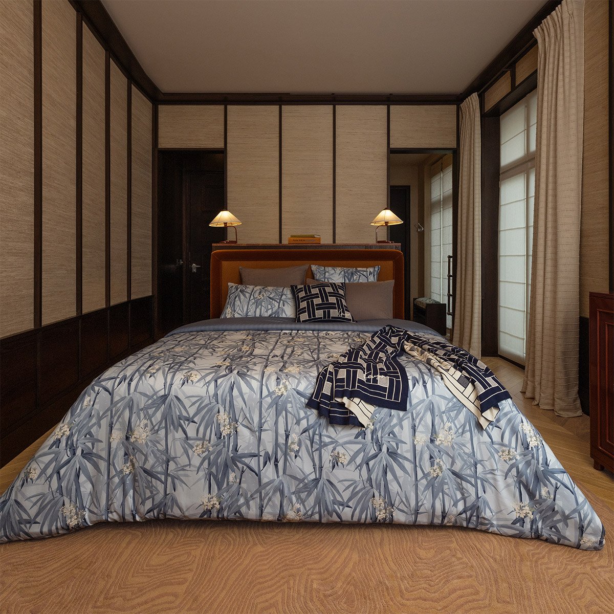 Taie d'oreiller en satin, K ZEN multicolore, KENZO HOME