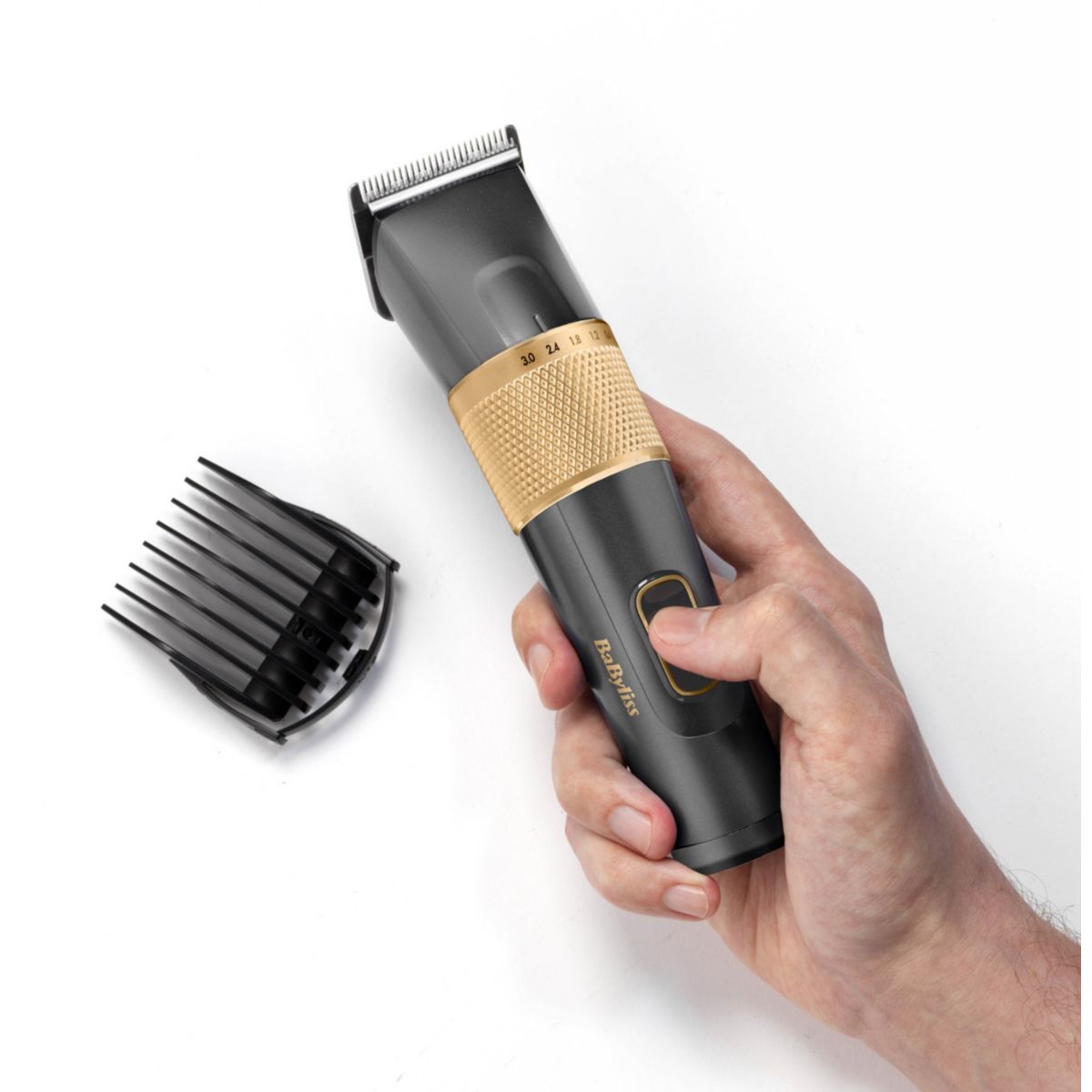 Tondeuse cheveux E987E Graphite Precision, 27 hauteurs de coupe, précision 0,5 mm, autonomie 160 mn couleur unique, BABYLISS