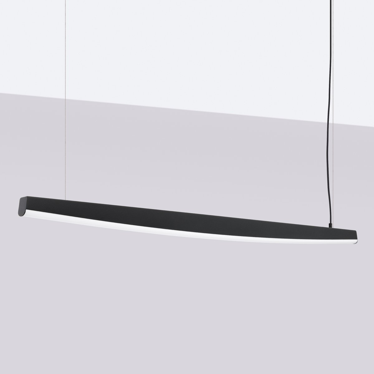 Suspension Acier Noir LED 1 Jorun noir, EDEN