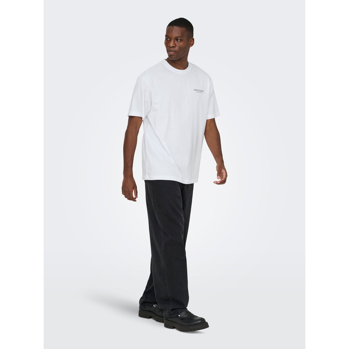 T-Shirt bright white 1, ONLY & SONS