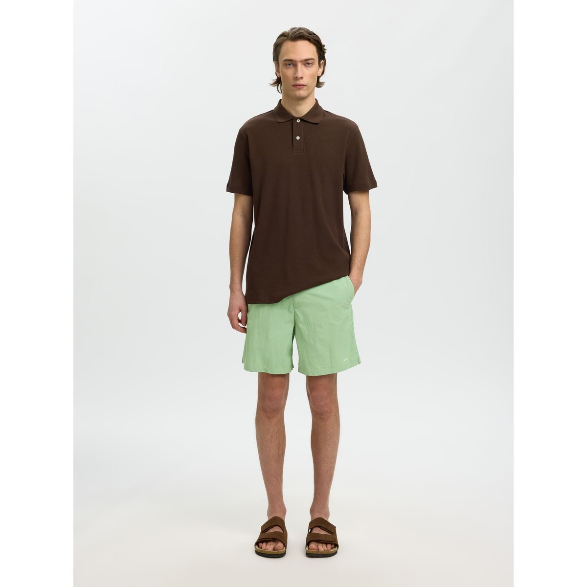 Short De Bain vert - aspen green, SELECTED