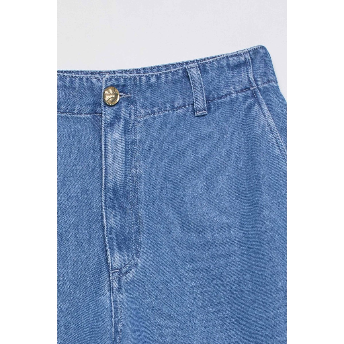 SHORT EN LIGHTDENIM BAGGY bleu turquoise, SALSA JEANS