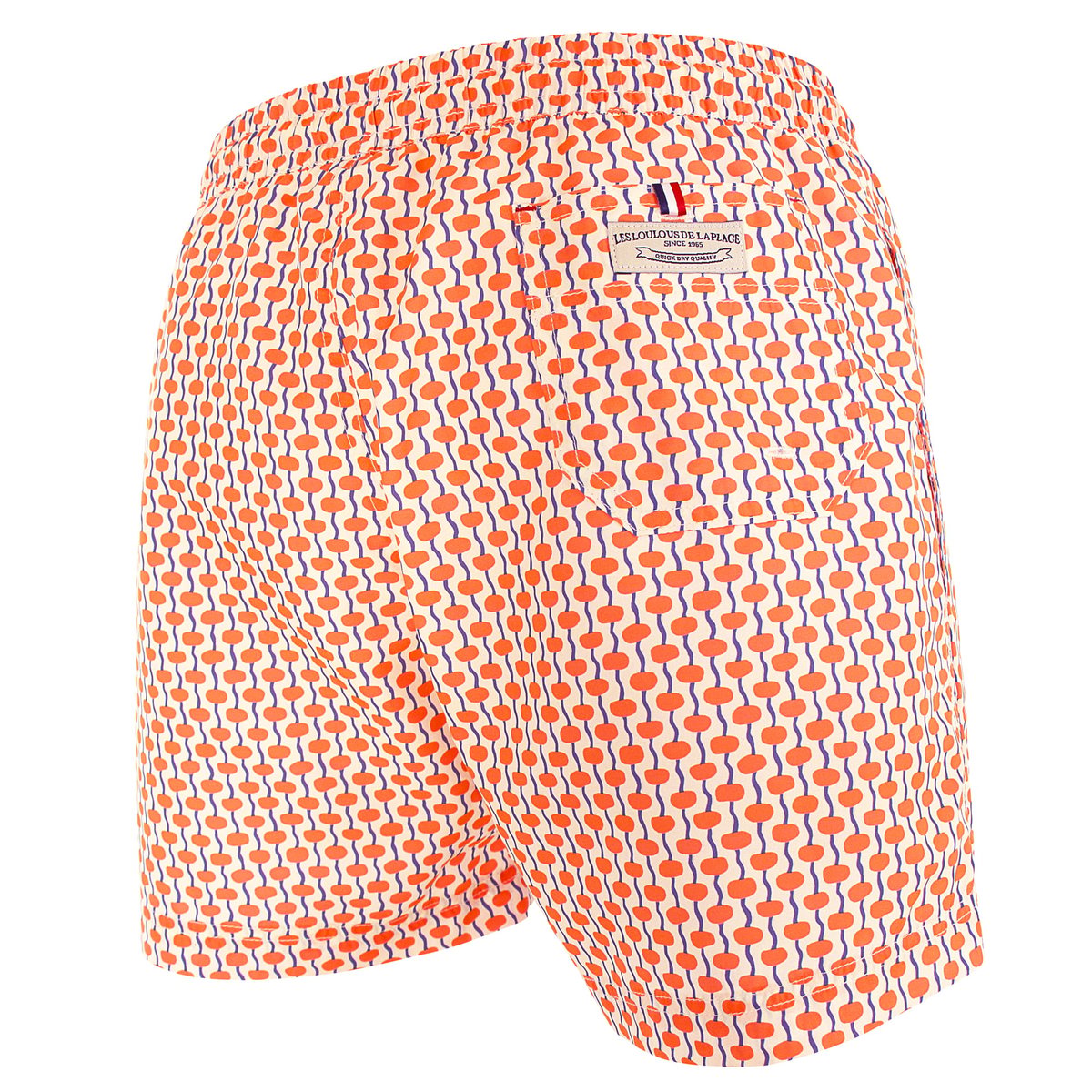 Short de bain MONTAUK 495 Dots orange, LES LOULOUS DE LA PLAGE