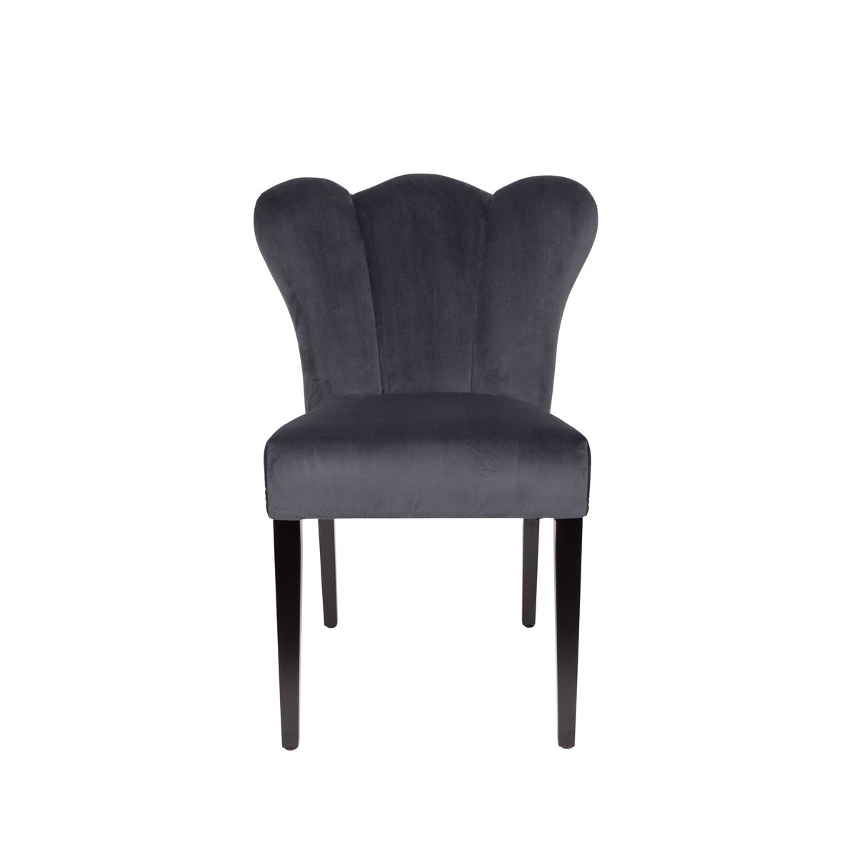 Chaise design en tissu, FAYE gris, BOITE A DESIGN