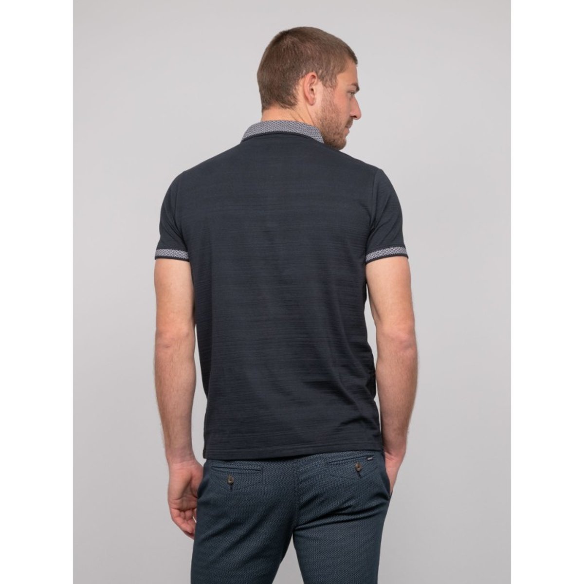 Polo Manches Courtes Coton Piparfait bleu marine, RITCHIE