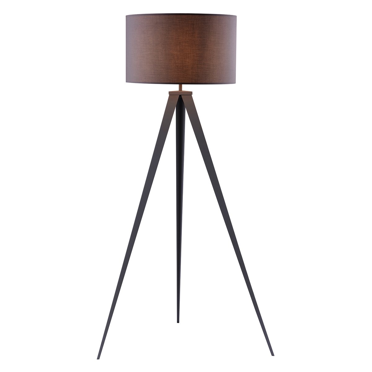 Lampadaire Intérieur Trépied Métal ROMANZA gris, TEAMSON HOME