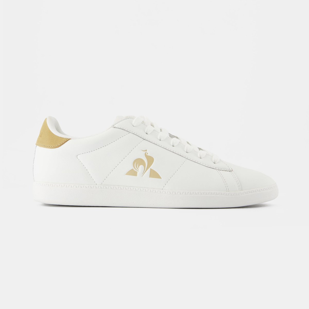 Sneakers de ville en cuir Courtset optical white/tan, LE COQ SPORTIF