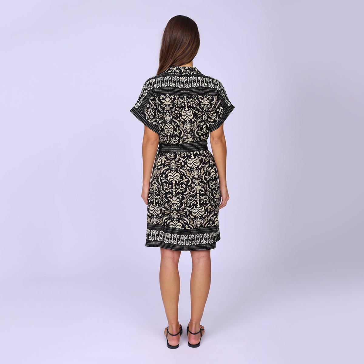 Robe ceinturée Gimmie noir, MISE AU GREEN
