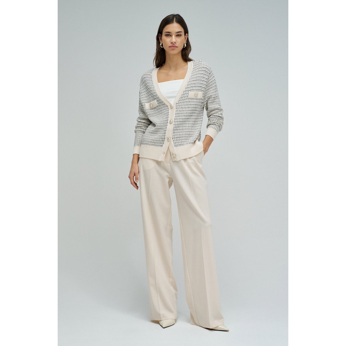 CARDIGAN TRICOTÉ beige, SALSA JEANS