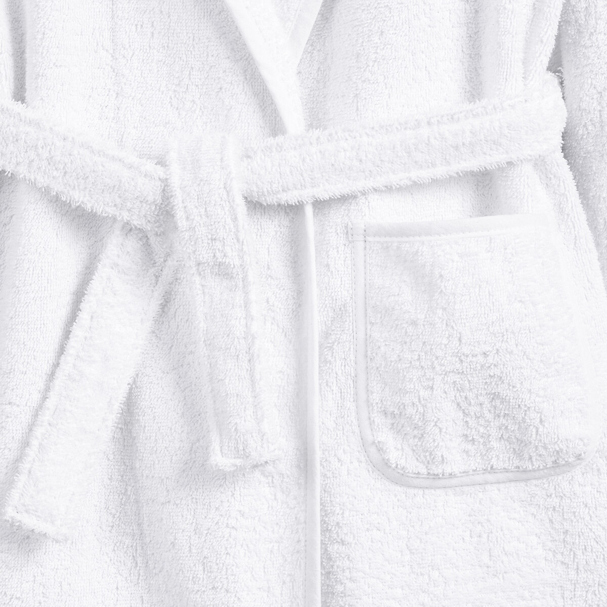 Peignoir coton biologique Kalou 400 g/m2 blanc, LA REDOUTE INTERIEURS