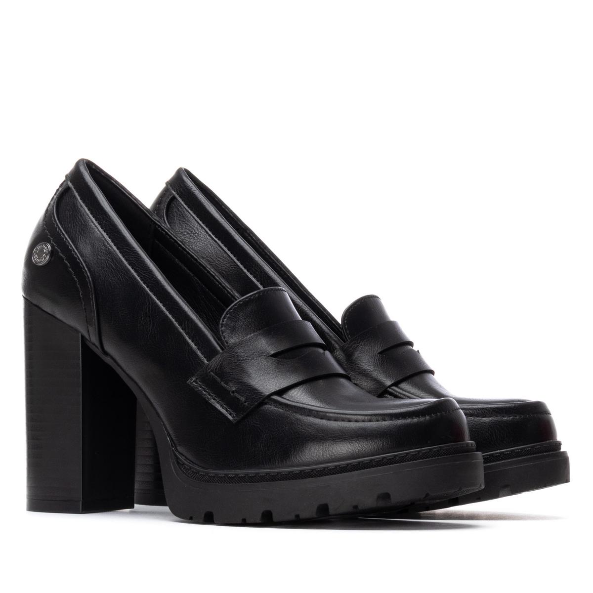 Chaussure Mocassin Talon Décontractée noir, REFRESH
