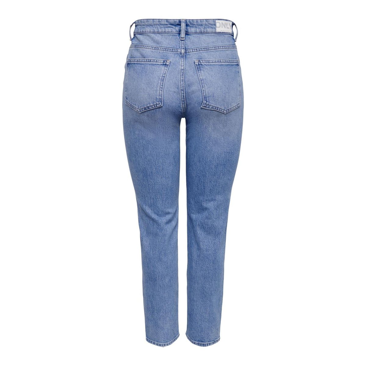 ONLEMILY Taille haute Straight Fit Jeans Jean coupe droite light blue denim, ONLY