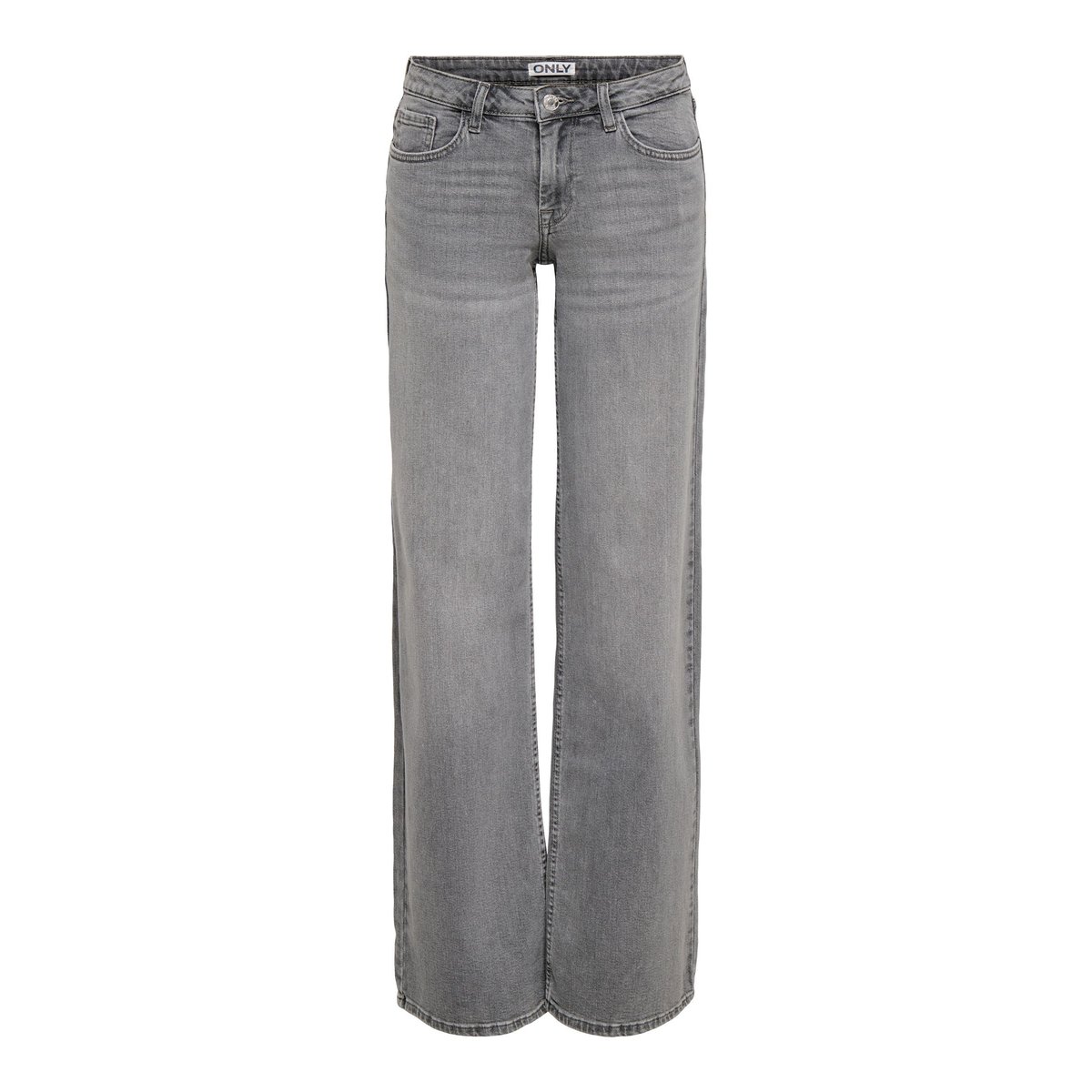 Jean À Jambe Large light grey denim, ONLY TALL