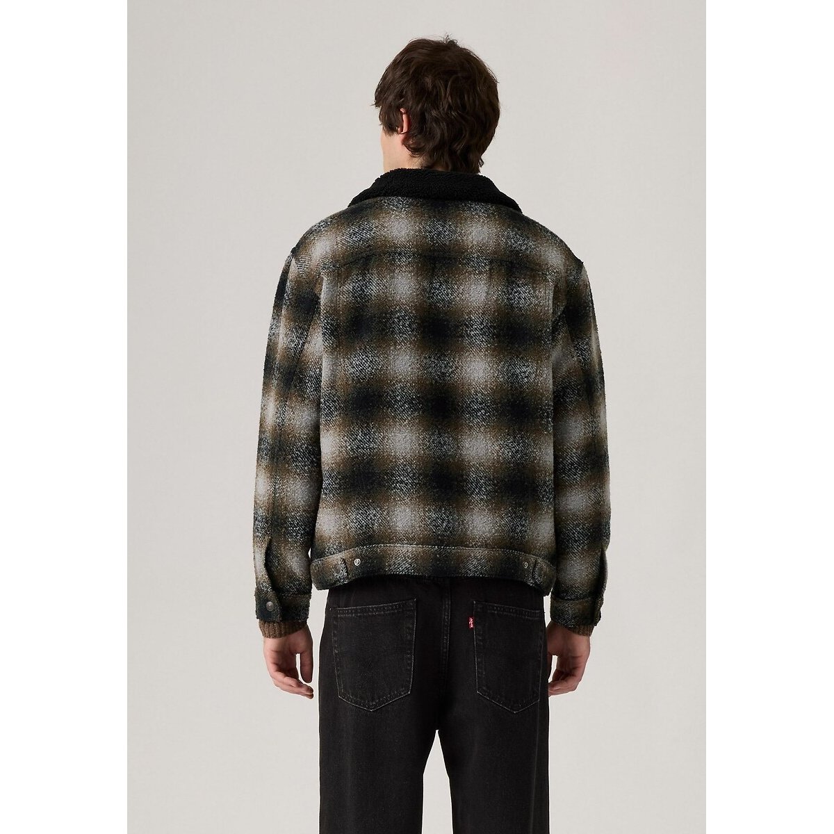 Veste carreaux avec col sherpa carreaux, LEVI'S