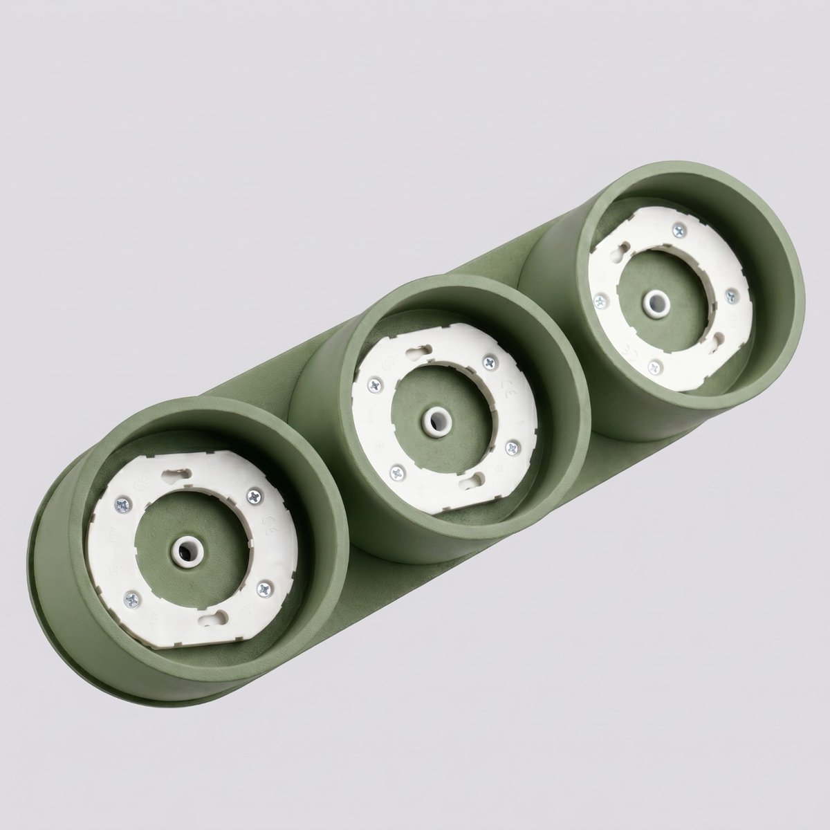 Plafonnier Aluminium Vert Olive Gx53 3 MODO vert olive, EDEN