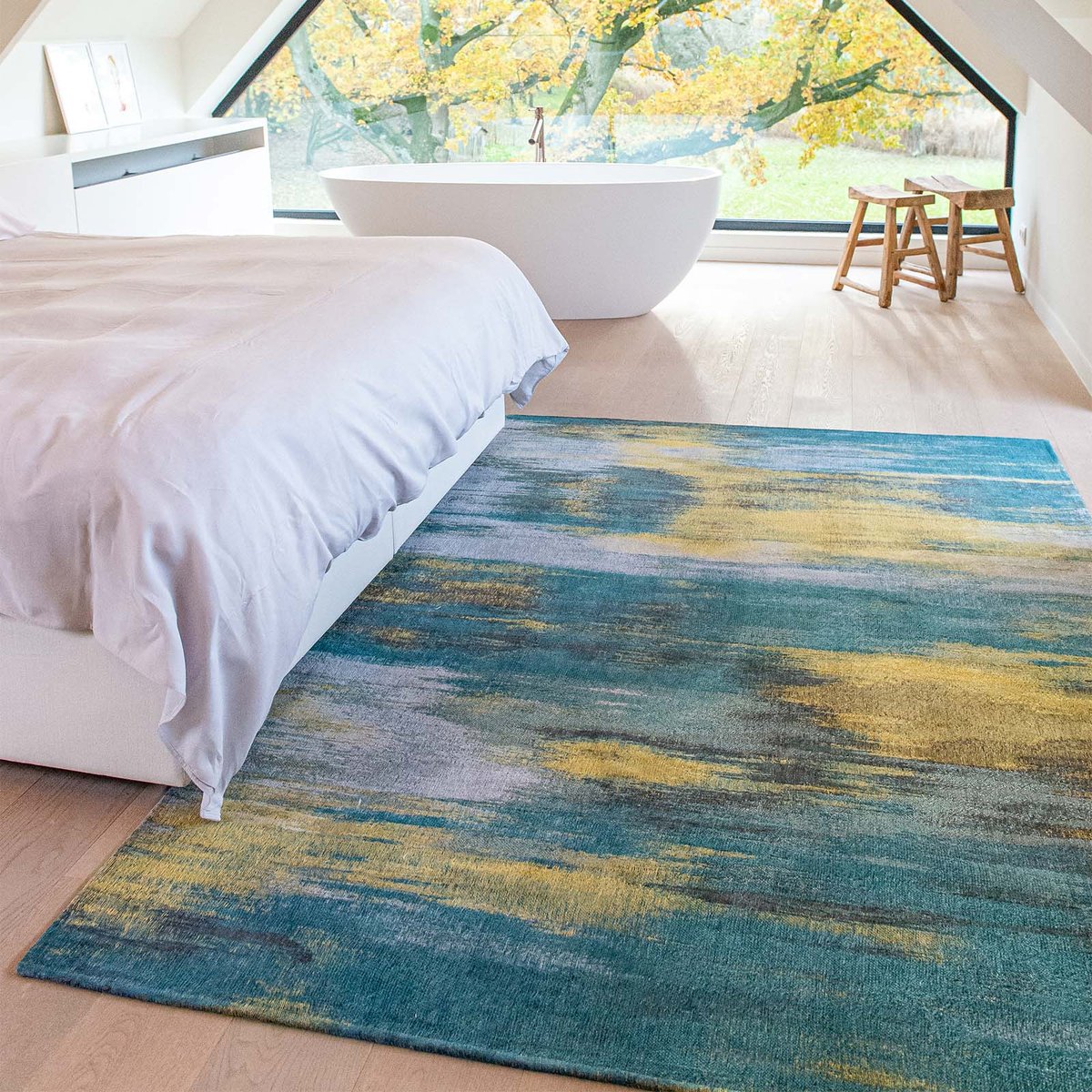 Tapis intérieur/extérieur tissé plat FROGGY multicolore, NOVATREND