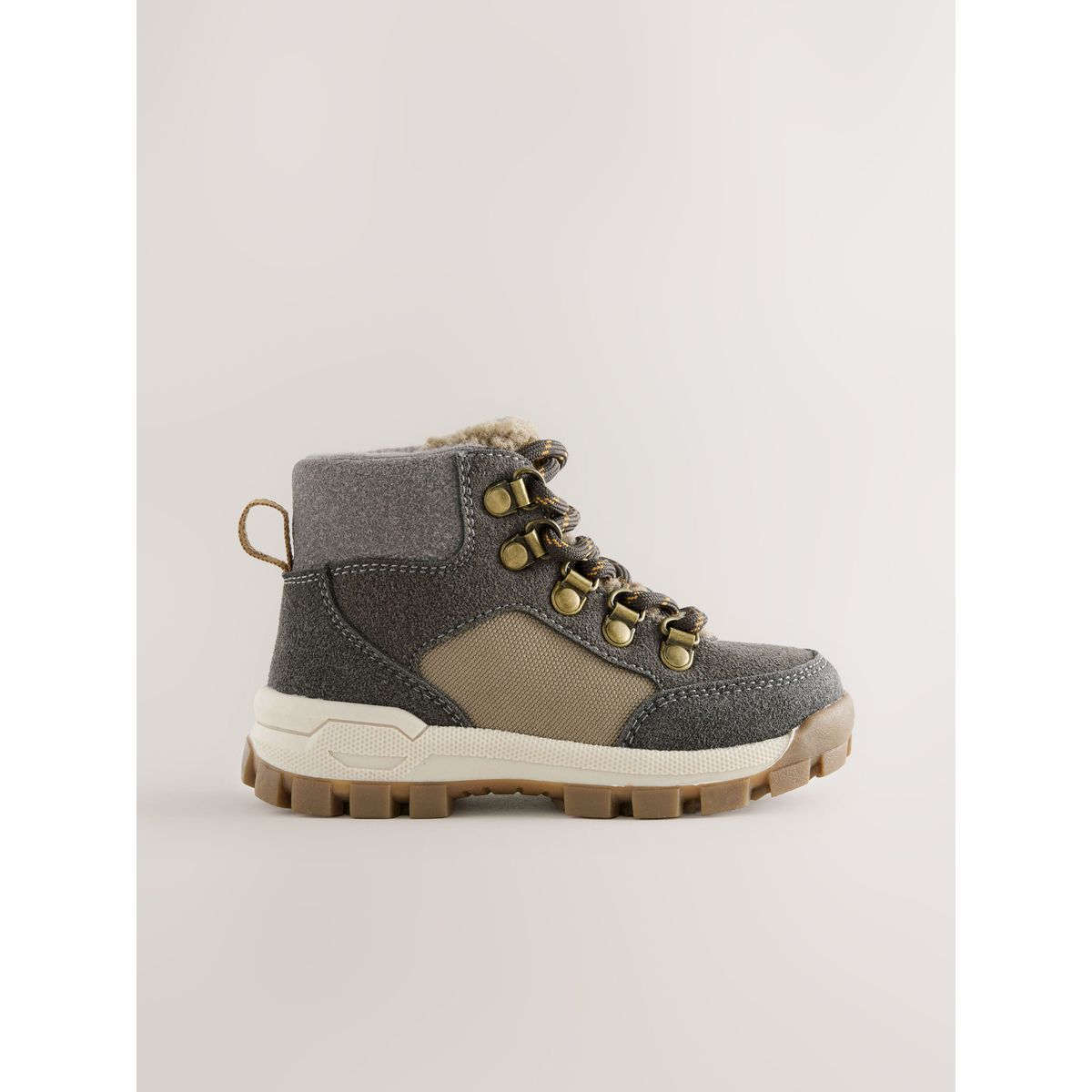 Bottines de marche à lacets gris, NEXT