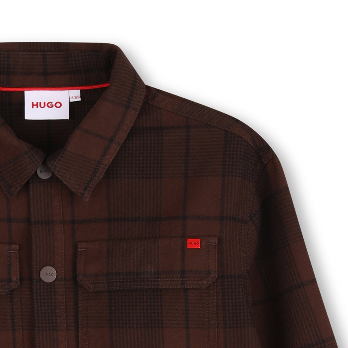 Chemise manches longues chicory coffee, HUGO KIDSWEAR
