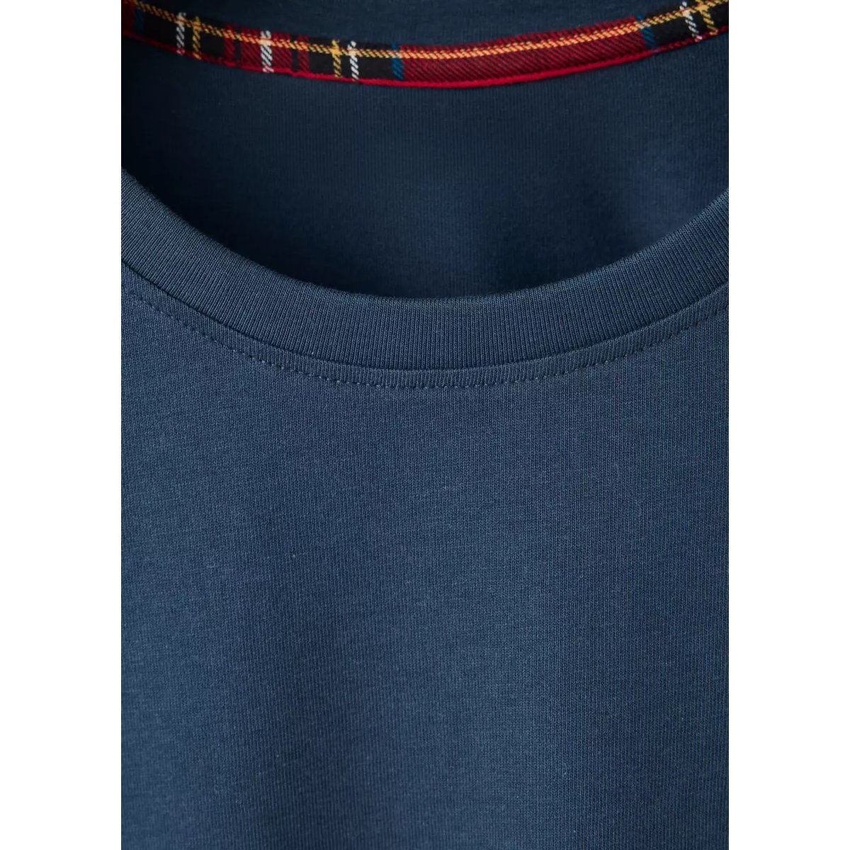 Pyjama complet à carreaux bleu marine foncé, MANGO TEEN