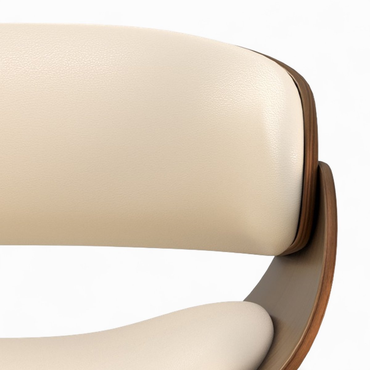 Table et chaises 8 personnes en cuir synthétique - SURDIMAN marron et beige, MAISON PAVANE