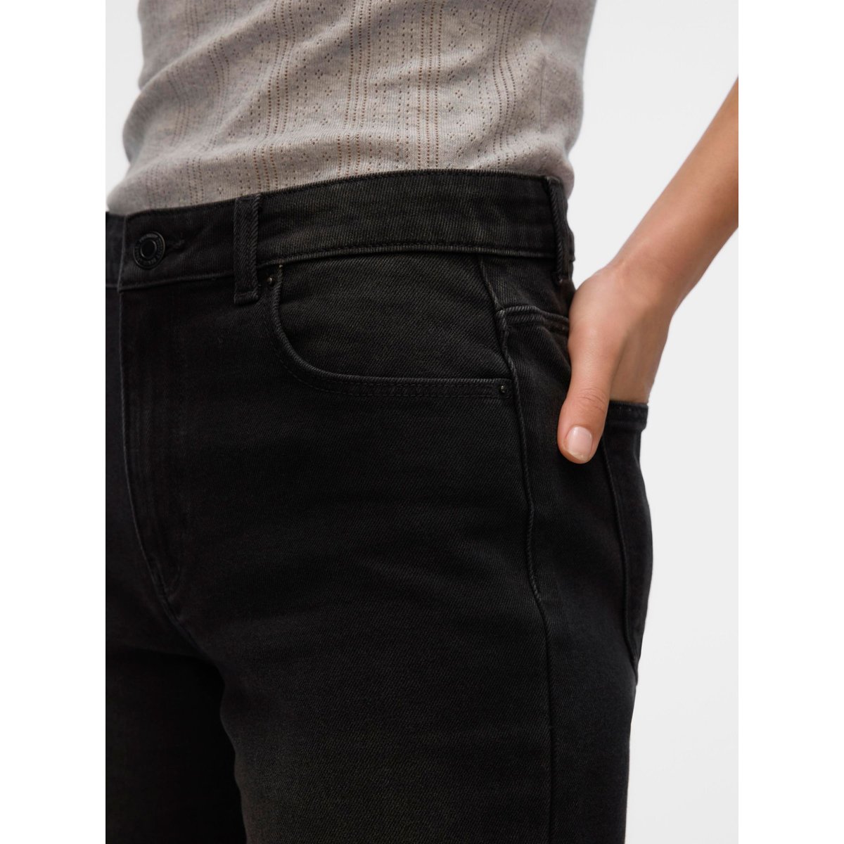 Short En Denim black denim, VERO MODA