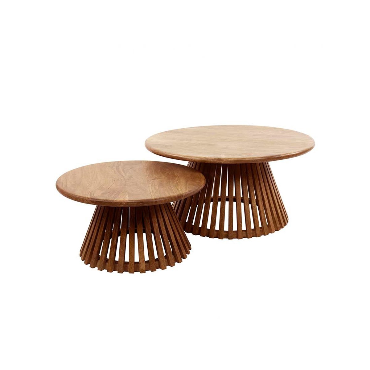 Lot de deux Tables basses - KERALA bois, BEST MOBILIER