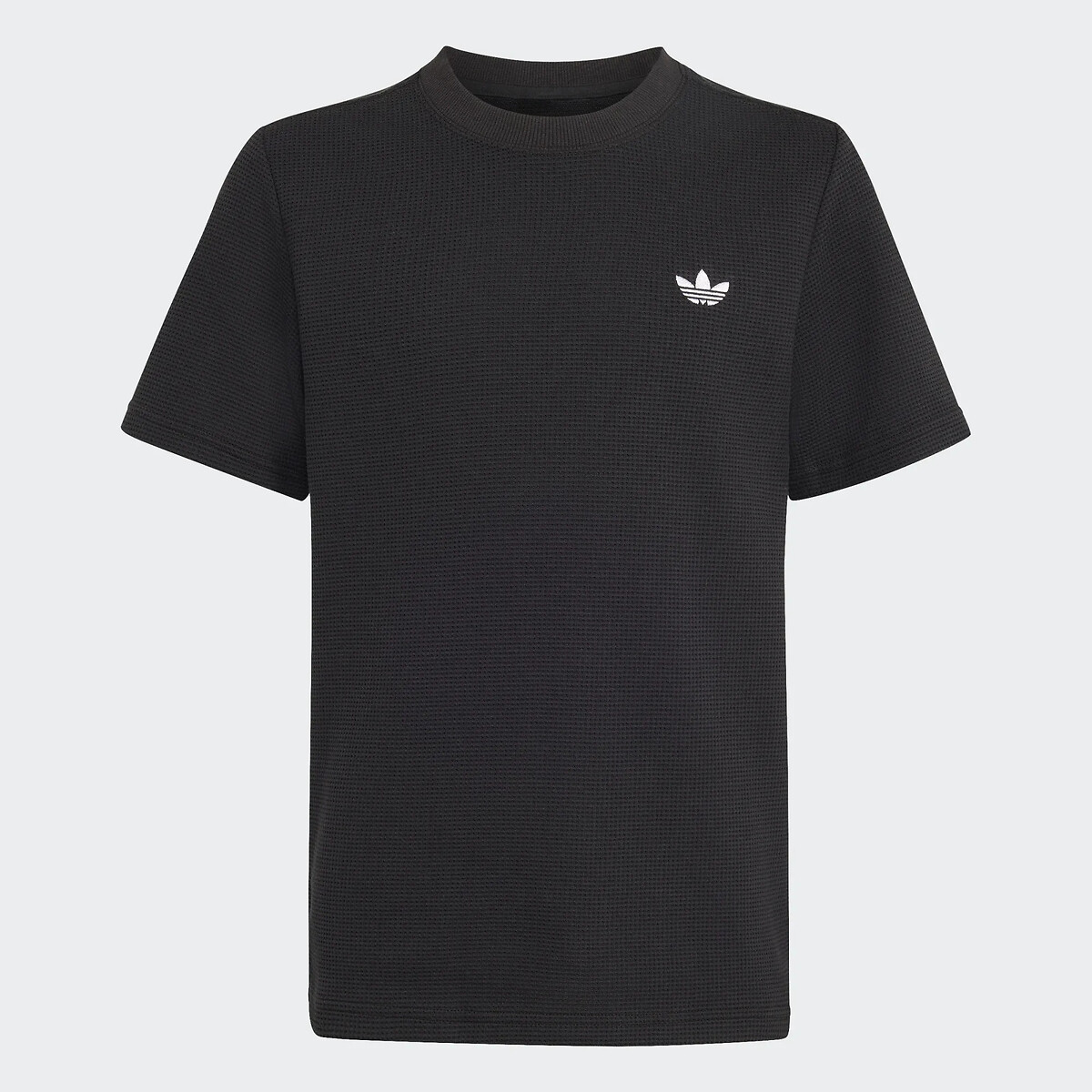 T-shirt manches courtes, en maille gaufrée noir, adidas Originals