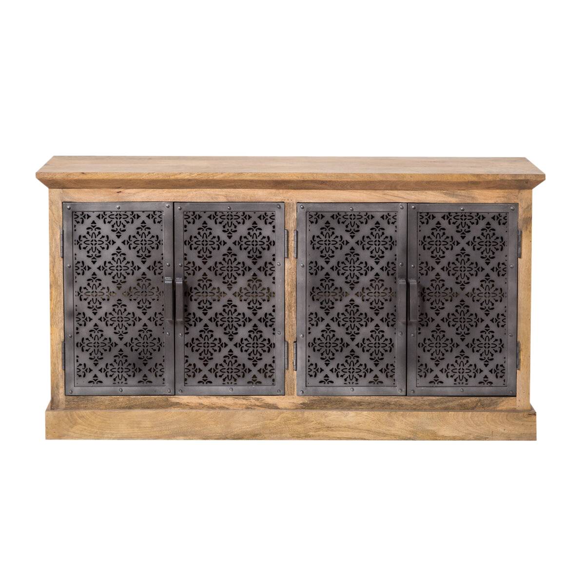 Buffet en bois de manguier SAHARA gris, MADE IN MEUBLES