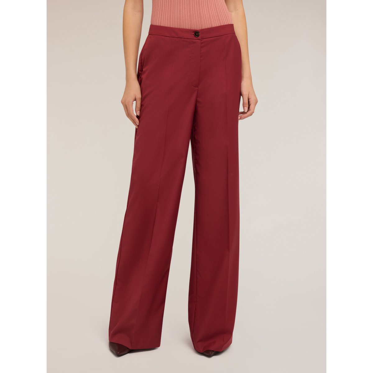 Pantalon large burgundy, MOTIVI