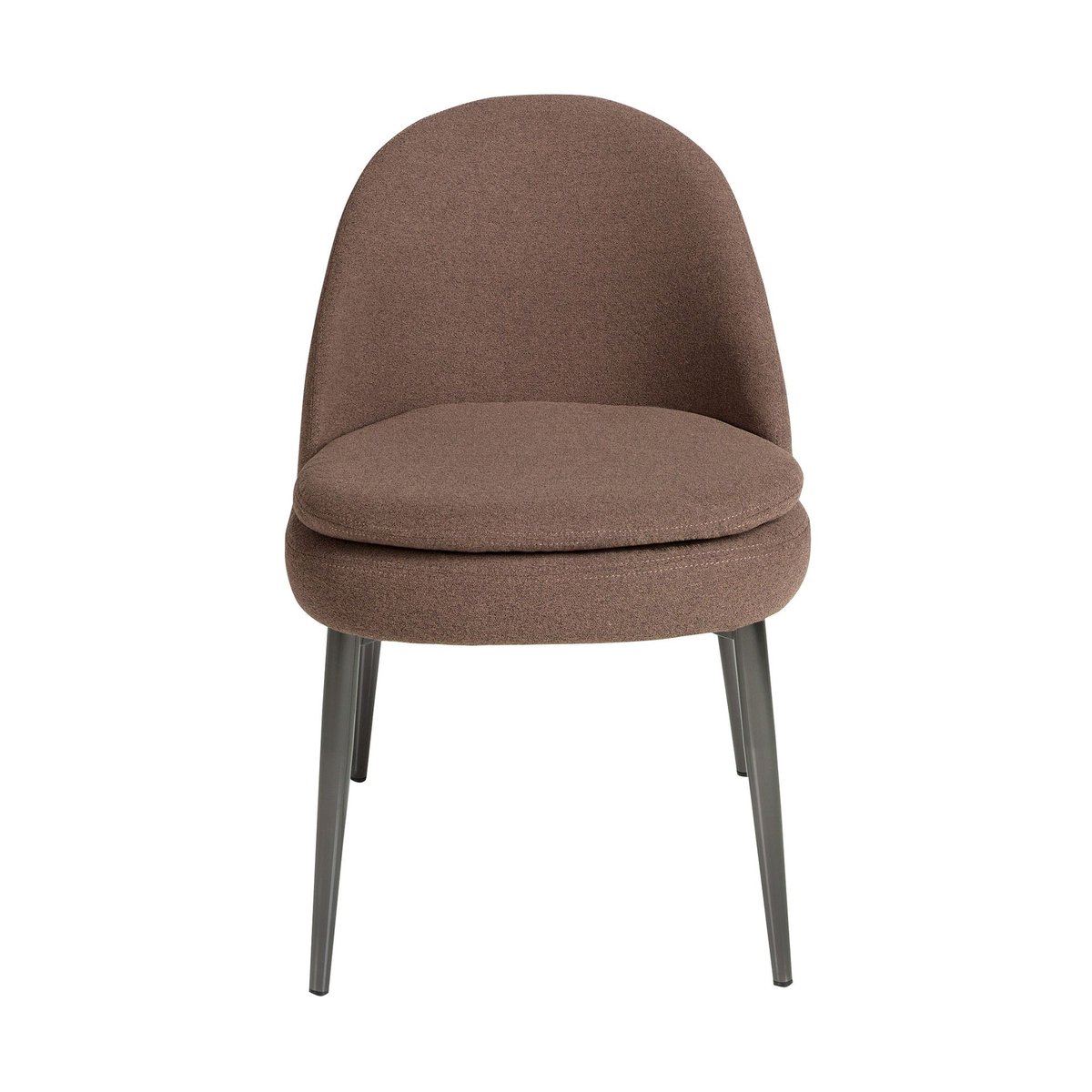 Chaise en tissu marron foncé | noir, ANGEL CERDA