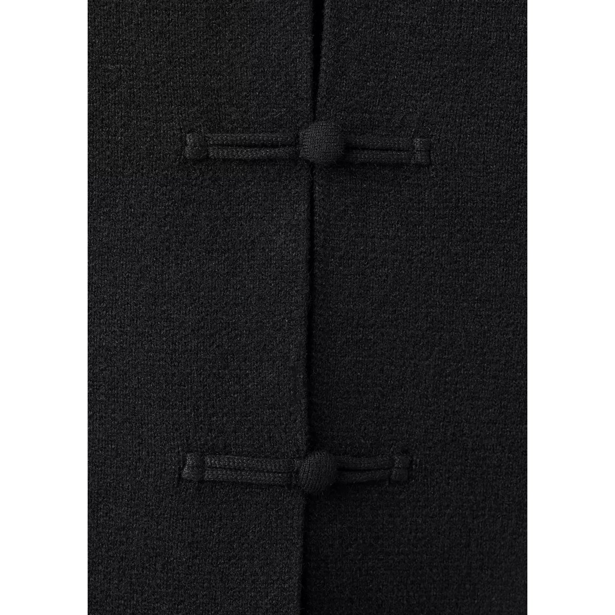 Veste droite à brandebourgs noir, MANGO
