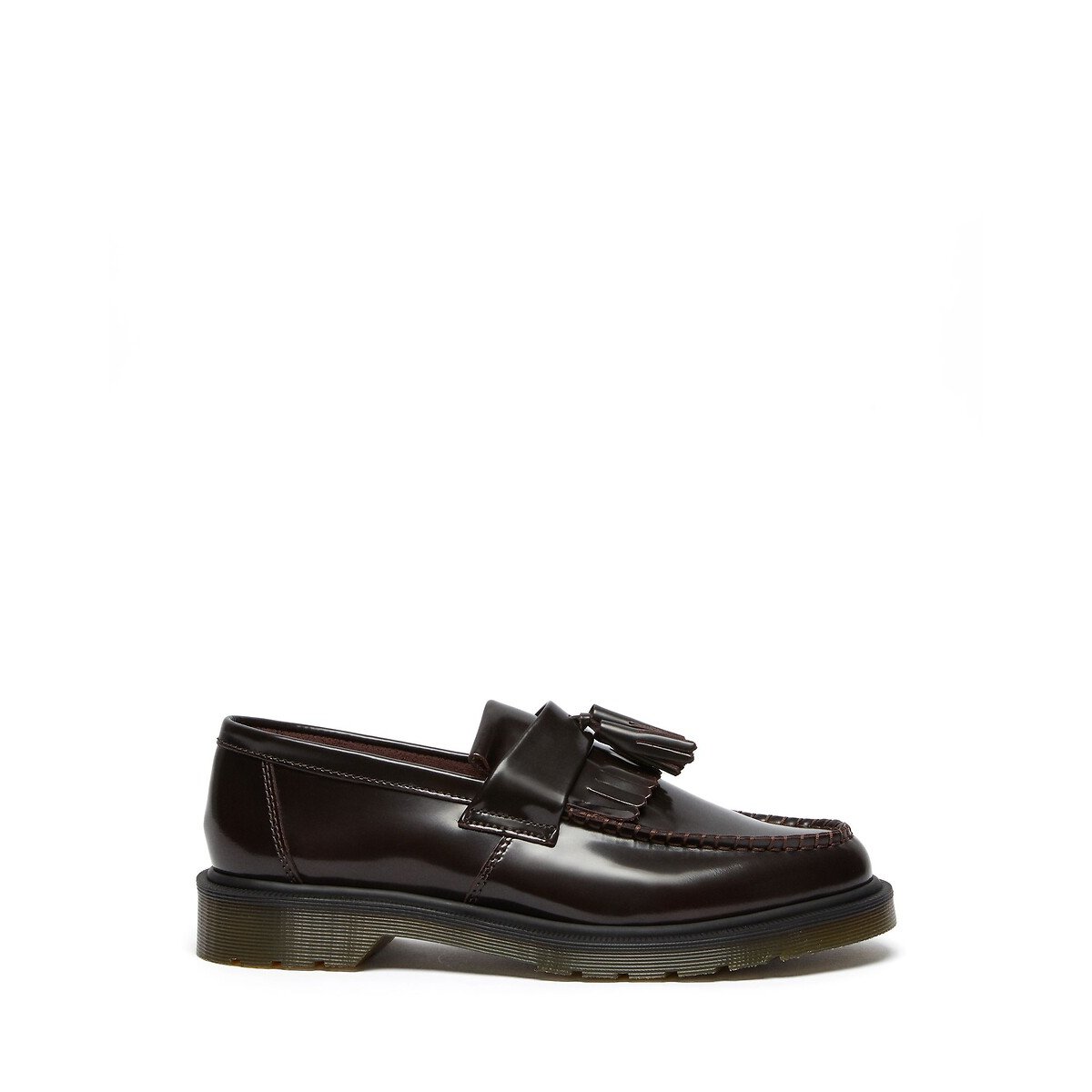 Mocassins Adrian en cuir Arcadia rouge foncé, DR. MARTENS