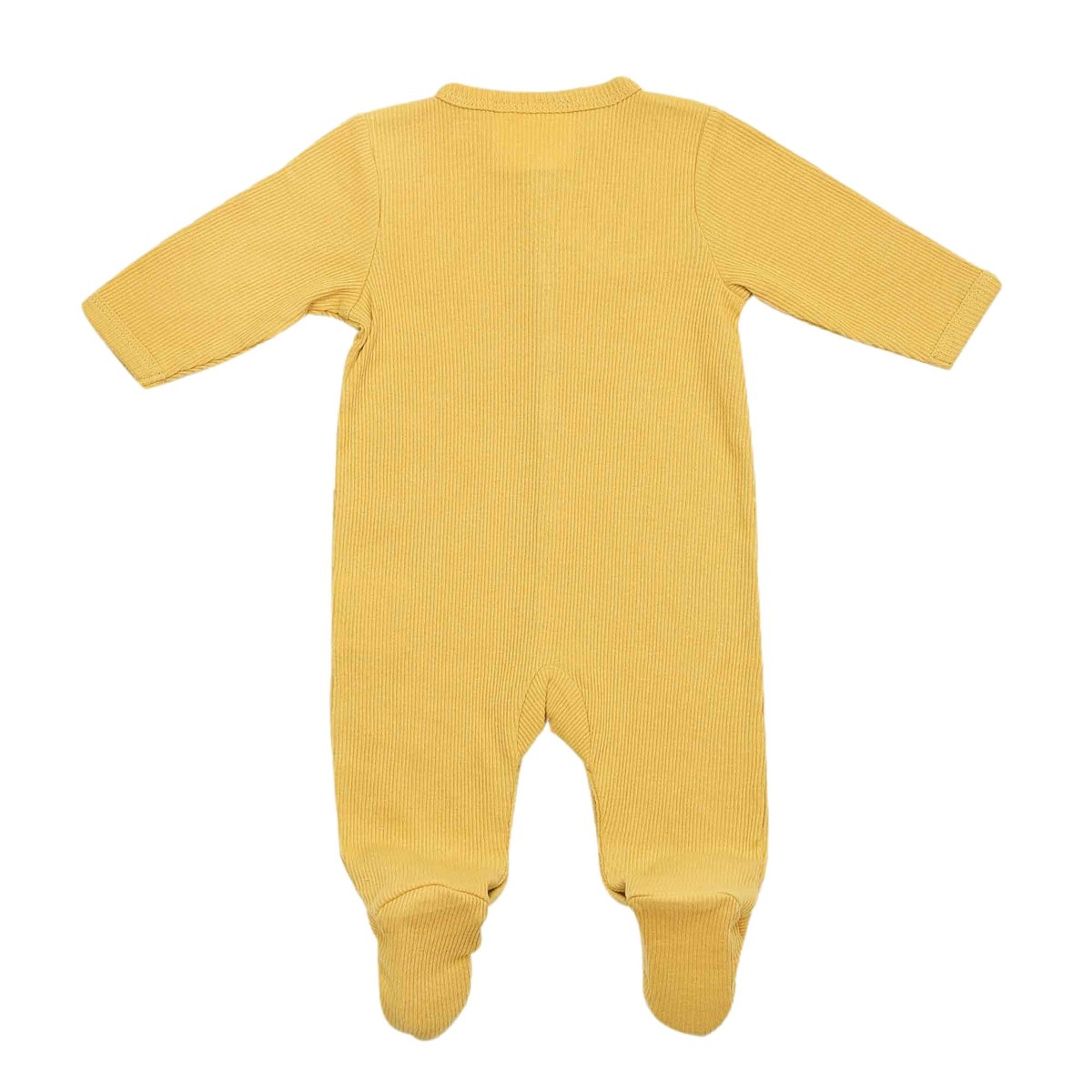 Pyjama coton bébé - maille côtelée #edbe00, TROIS KILOS SEPT