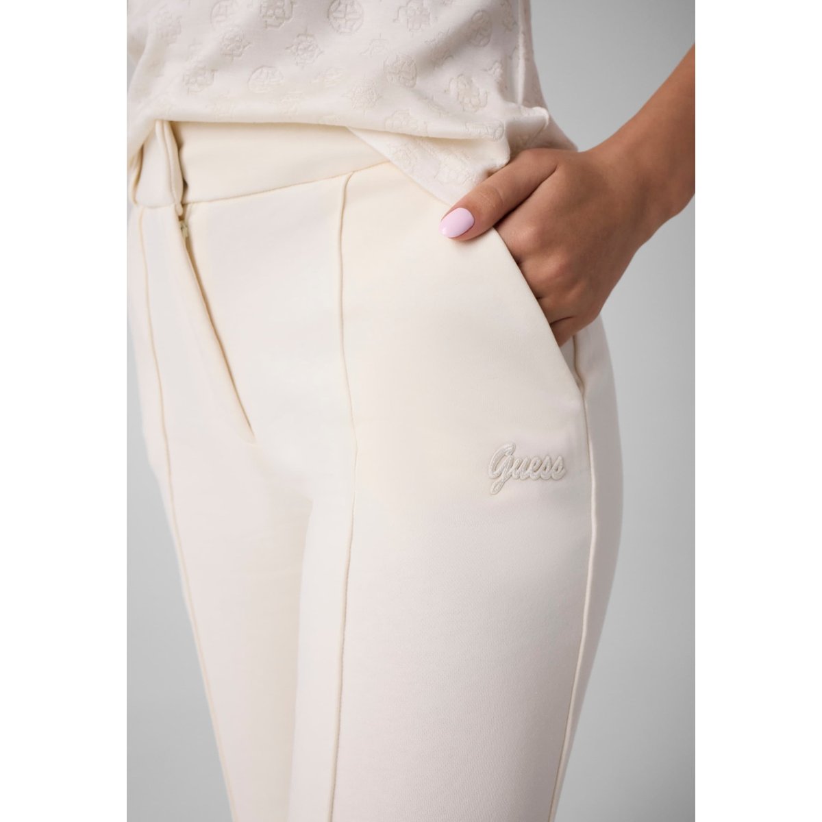 Pantalon Wide-Leg crème, GUESS
