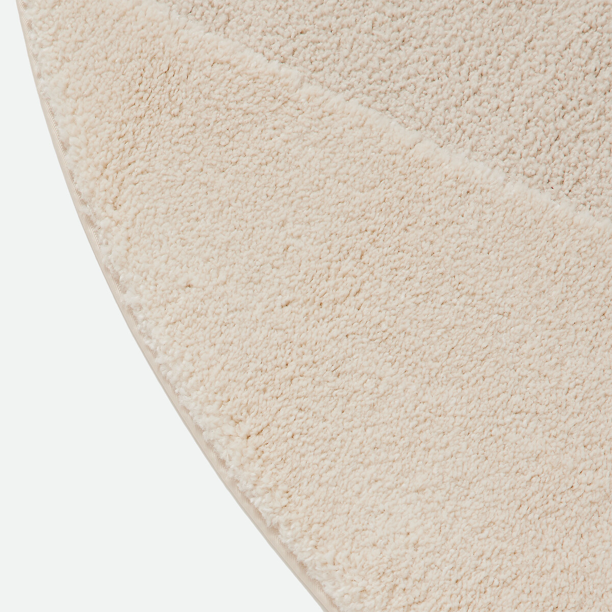 Tapis rond, motif géométrique reliéfé, LODGO ecru, LA REDOUTE INTERIEURS