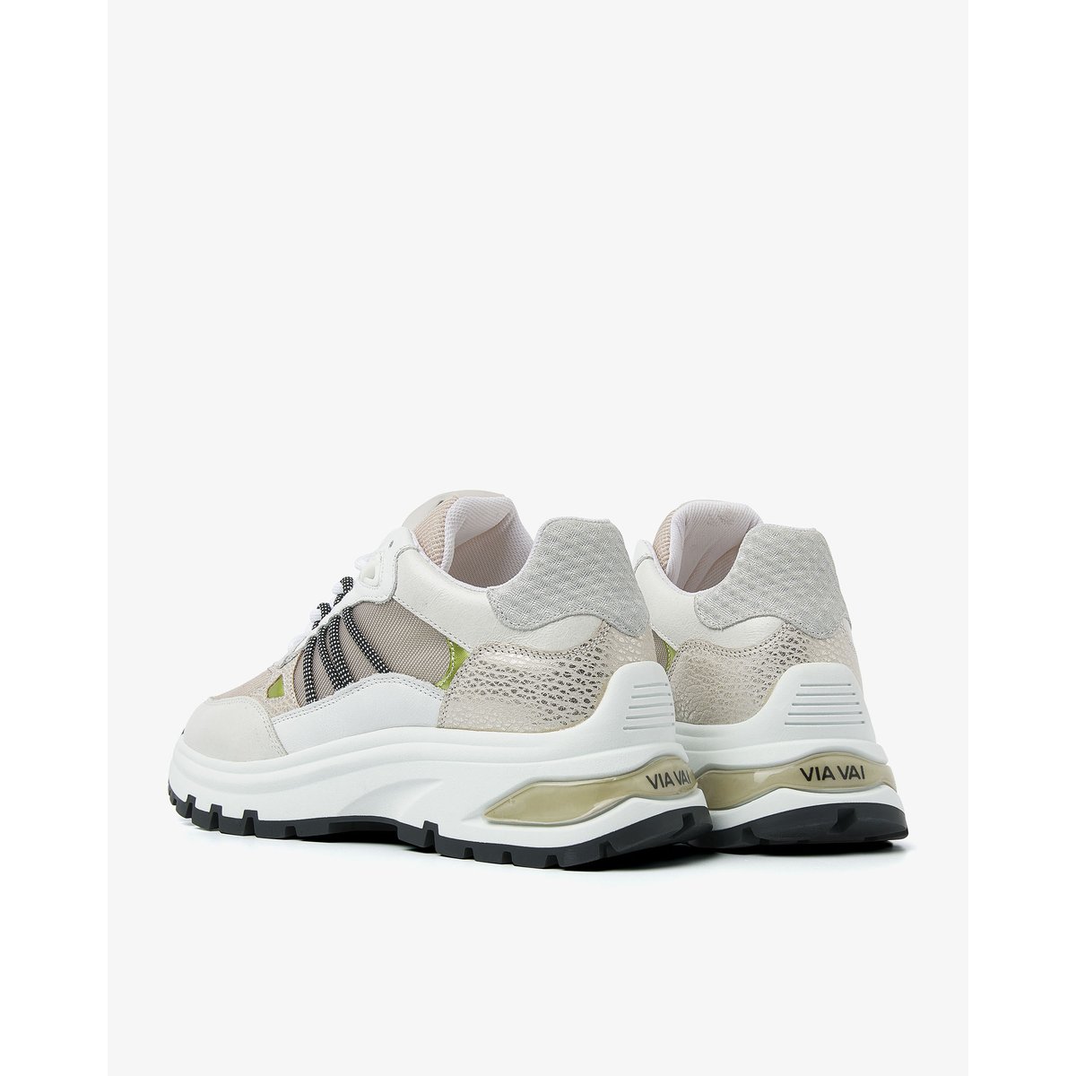 Baskets en cuir LIZ DAE blanc, VIA VAI