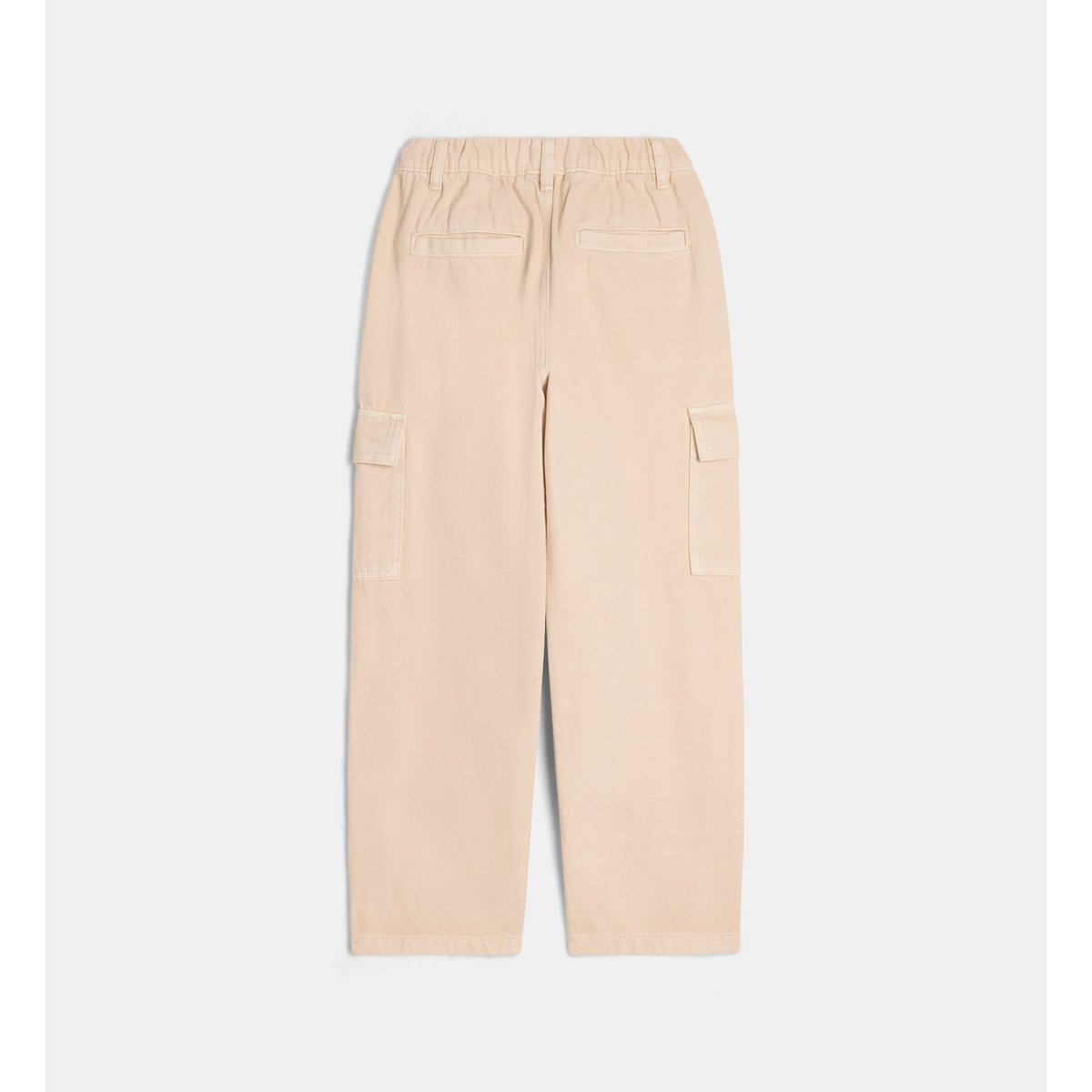 Pantalon cargo teo en twill coton bio beige, CADET ROUSSELLE