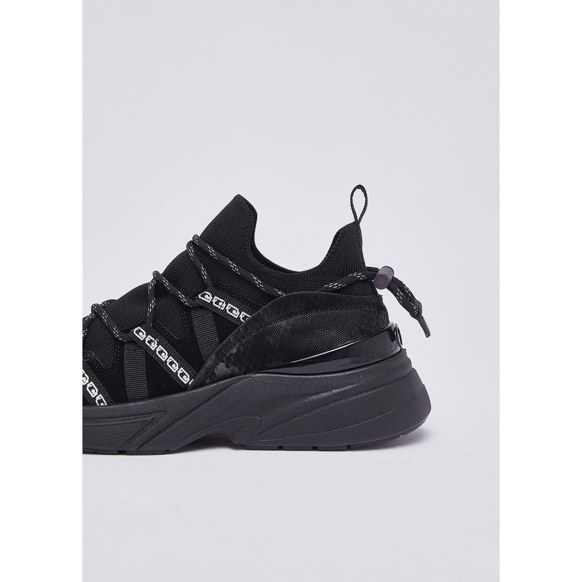 Sock-sneakers à imprimé python noir, LIU JO
