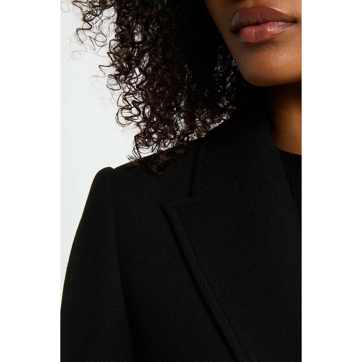 Cappotto di media lunghezza con bottoni nero , MORGAN