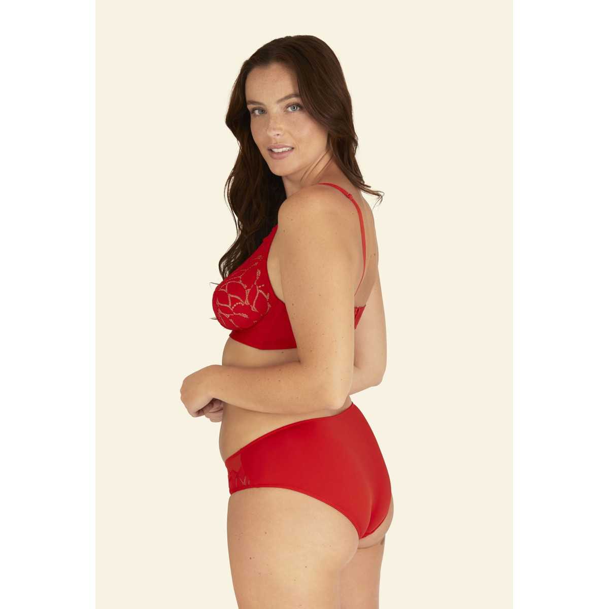 Soutien-gorge sans armatures DENTELLE PRODIGIEUSE rouge lumineux, WELL