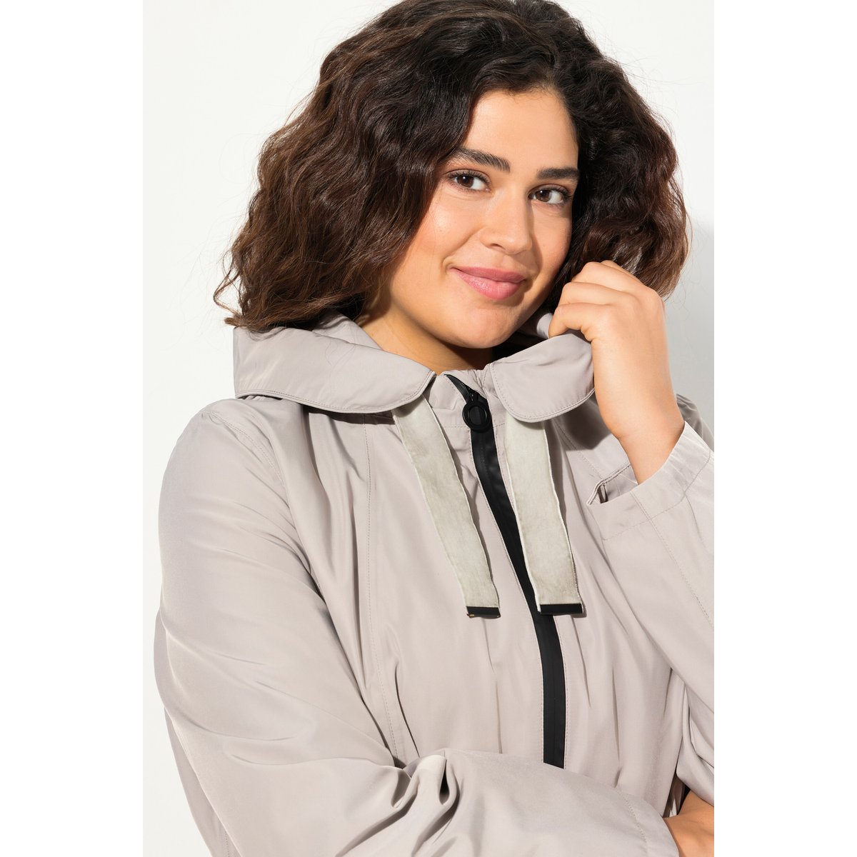 Veste technique HYPRAR à capuche, imperméable gris moyen, ULLA POPKEN