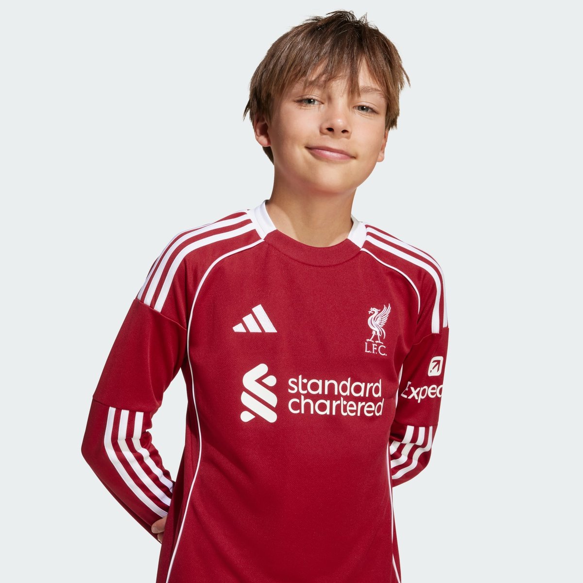 Maillot Domicile À Manches Longues Liverpool Fc 25/26 Enfants strawberry red, adidas Performance