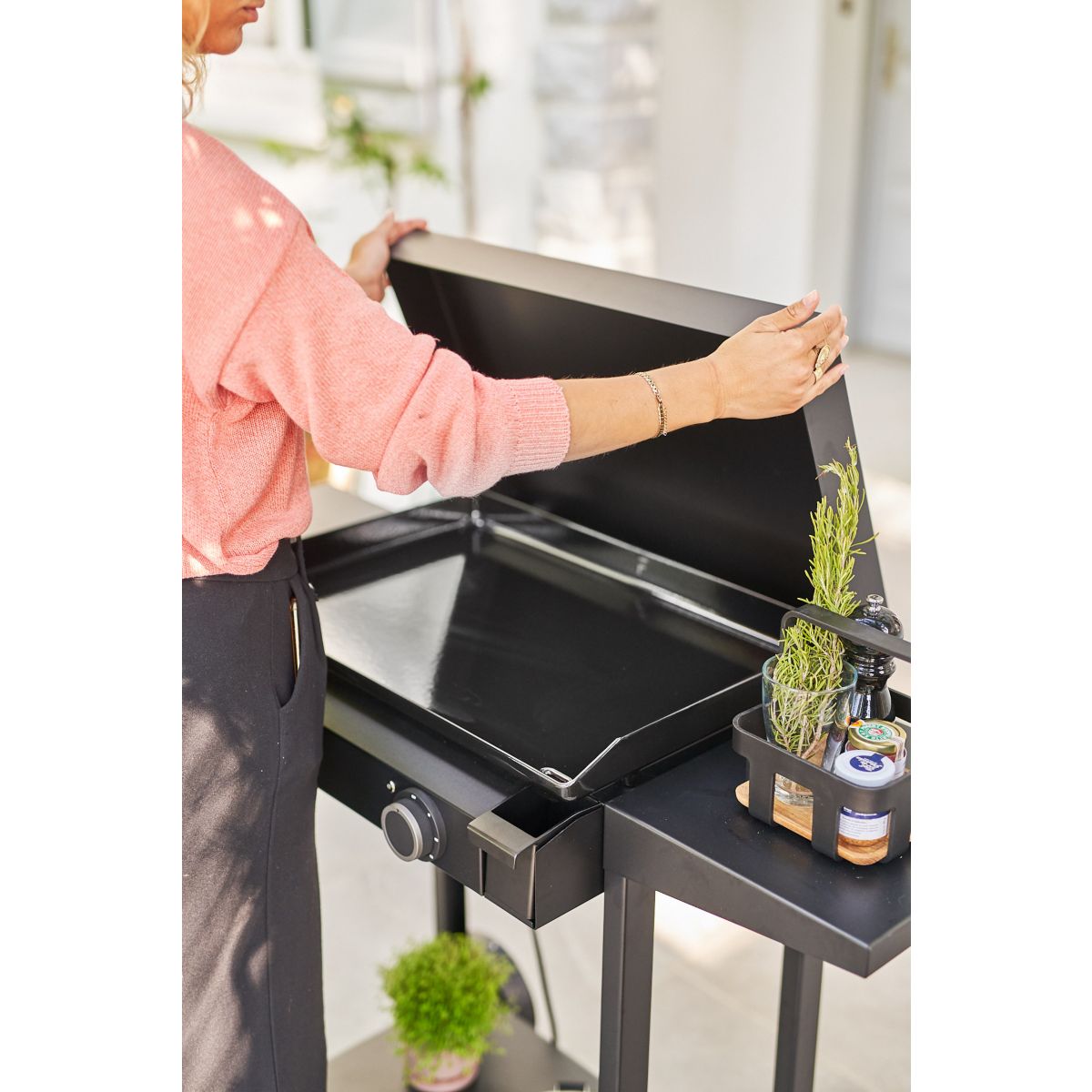 Couvercle plancha Pour Base 60 CPABC60N noir, FORGE ADOUR