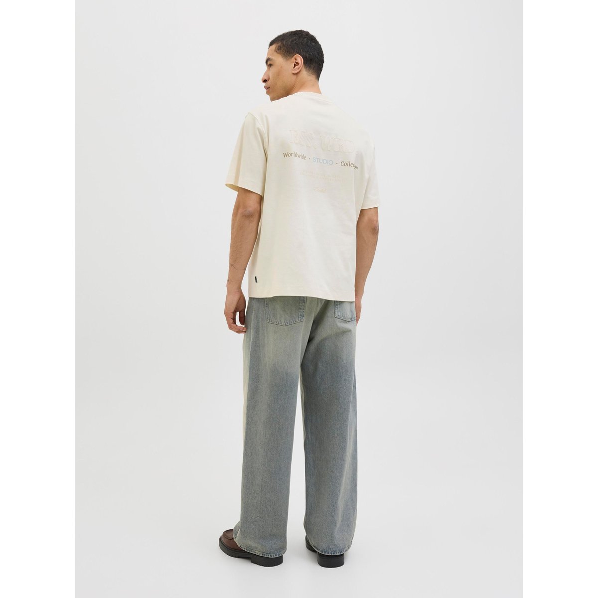 T-Shirt antique white, JACK & JONES