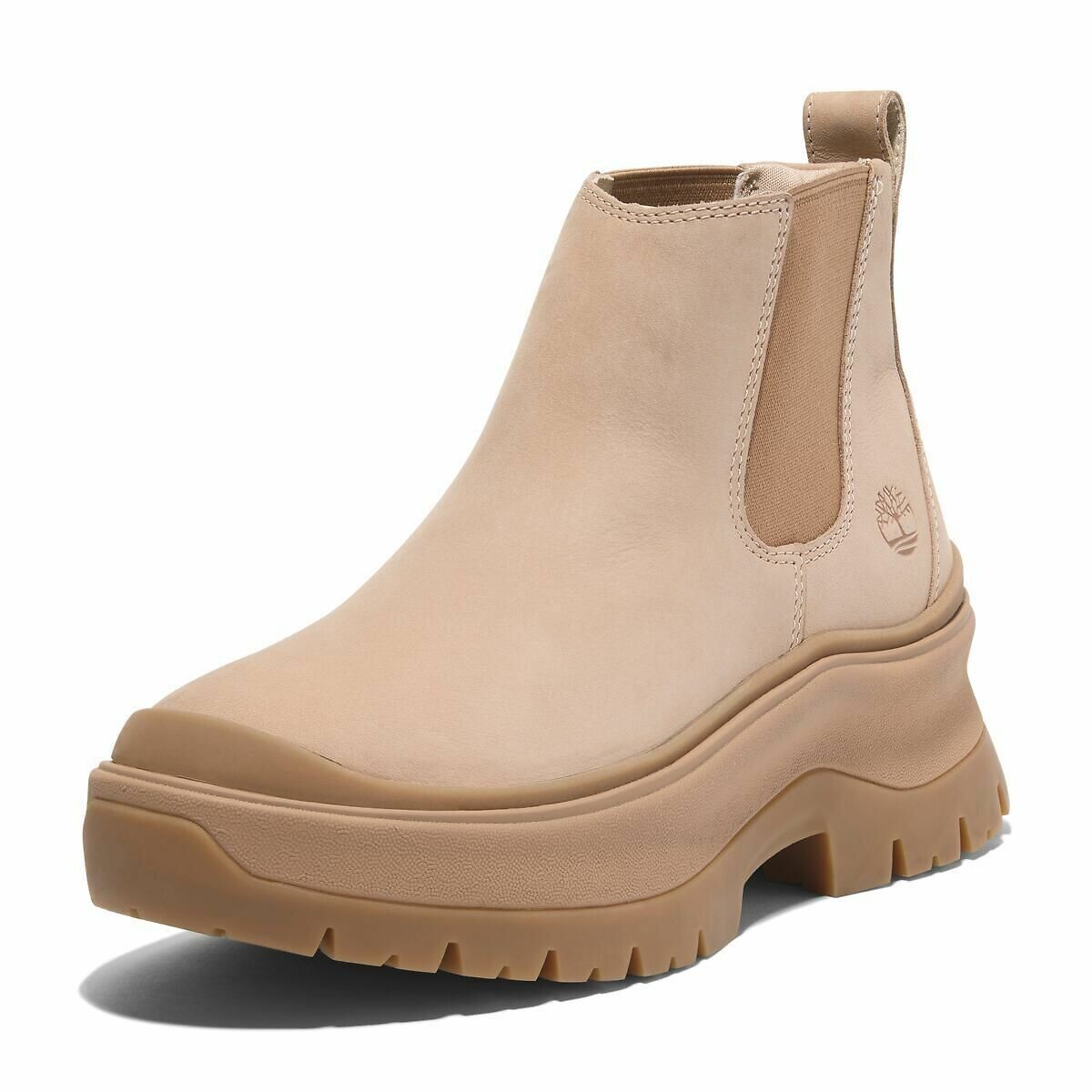 Boots chelsea cuir Roxie Lane Mid beige, TIMBERLAND