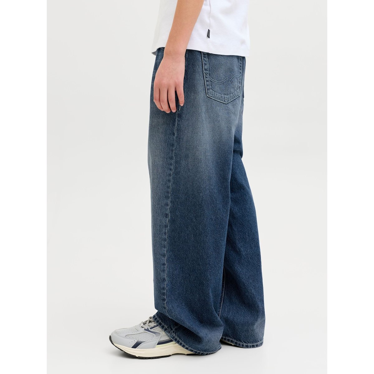 Jean À Coupe Wide blue denim, JACK & JONES JUNIOR