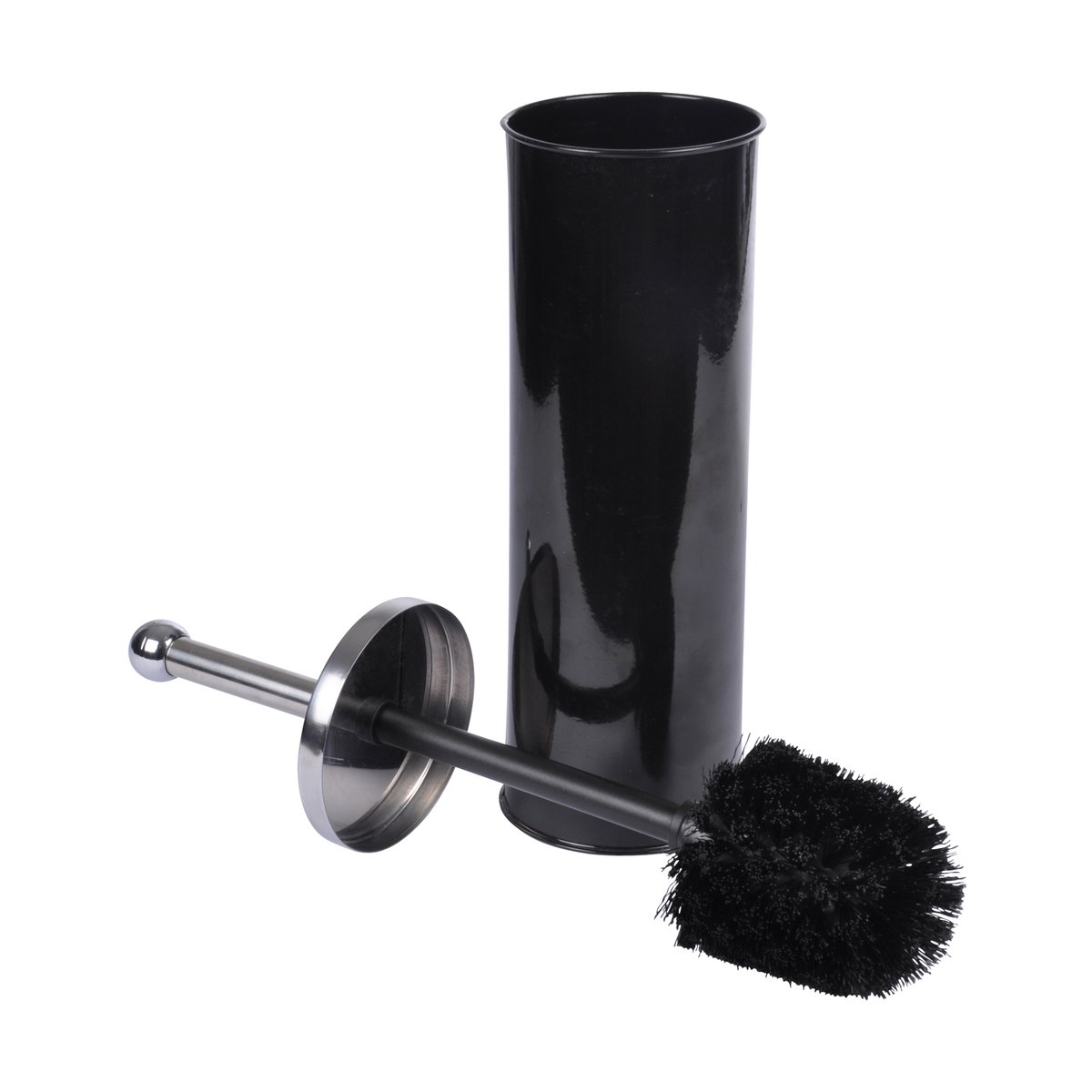 Brosse de toilette Metalia uni noir, EDEN