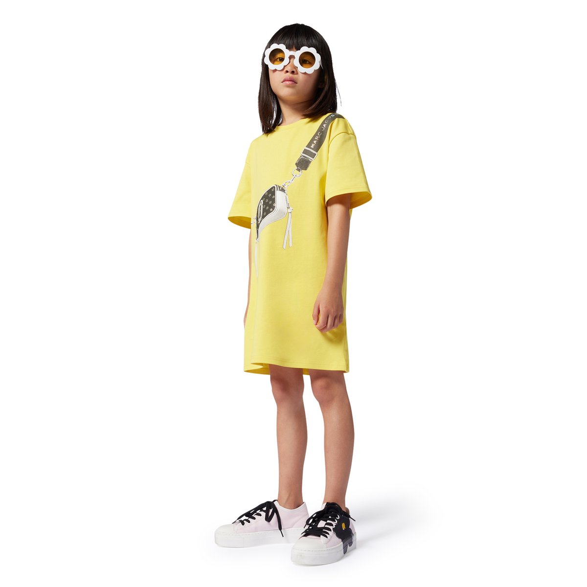Robe droite courte en coton genet, MARC JACOBS