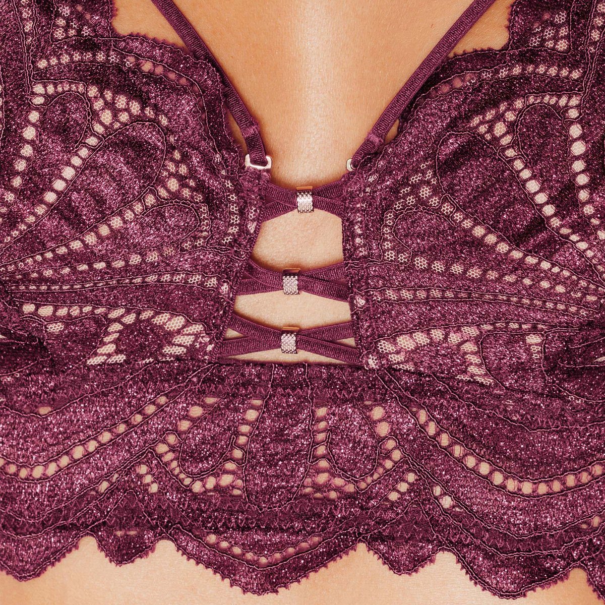 Soutien-gorge sans armature CILLE prune, ROUGEGORGE LINGERIE