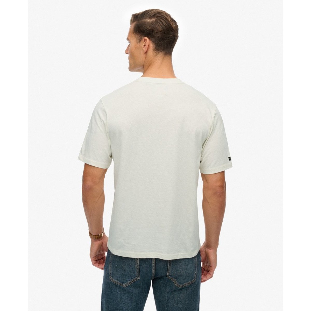 T-shirt ample Campaign Souvenir crème, SUPERDRY